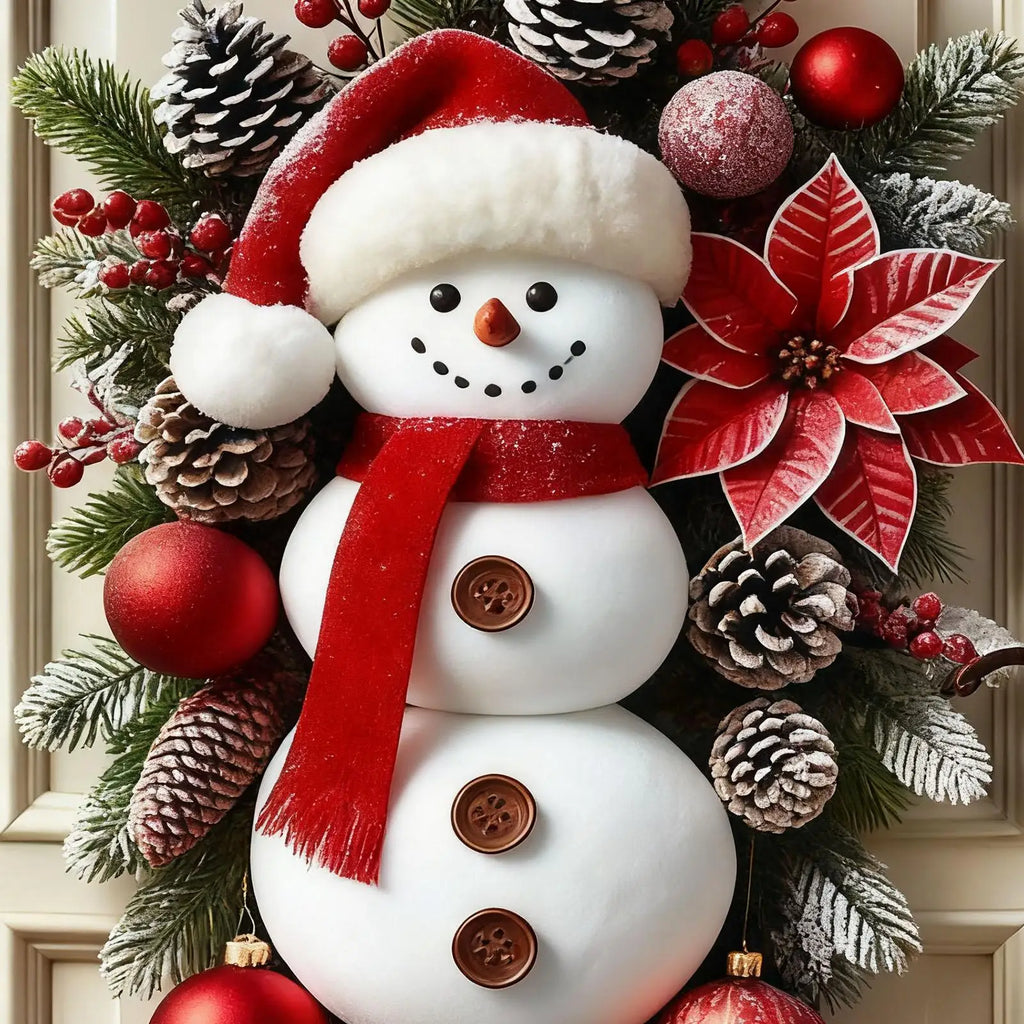 Snowman Door Wreath Banner – view 5