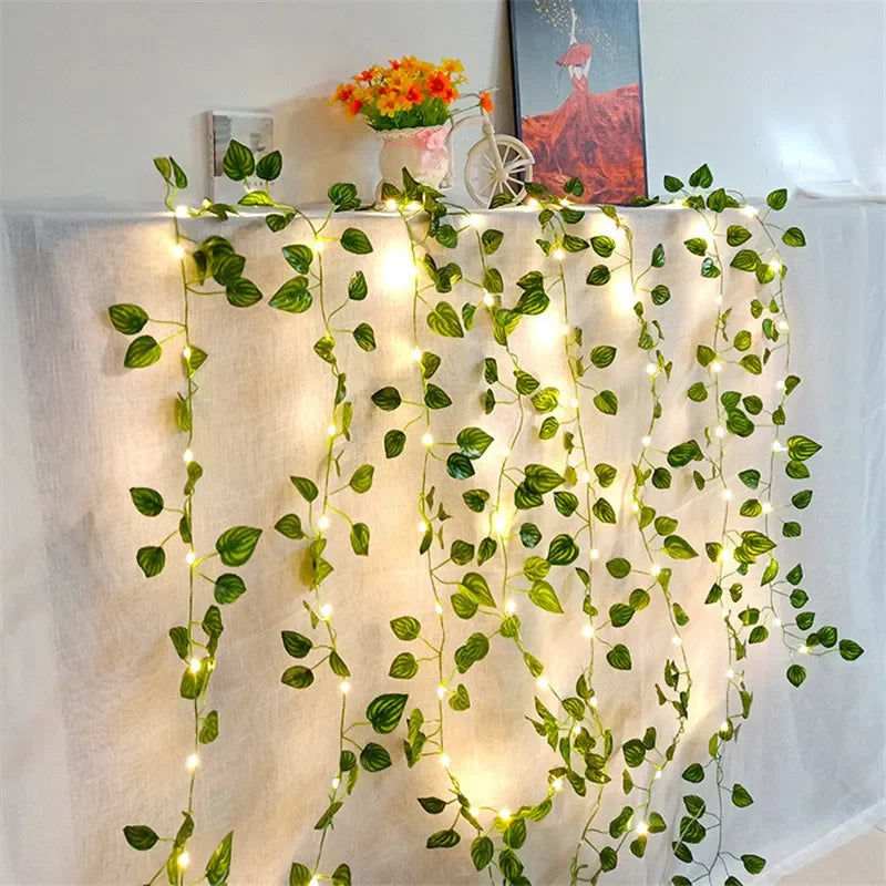 Green Leaf Vine Fairy Lights – view 8
