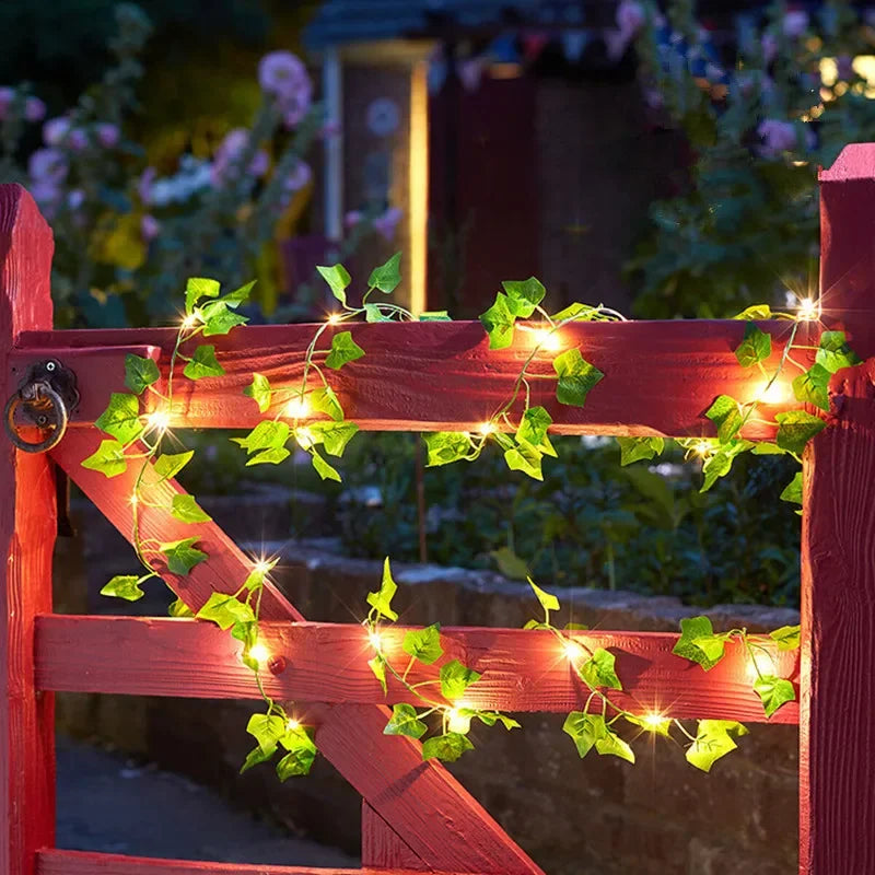 Green Leaf Vine Fairy Lights – view 4