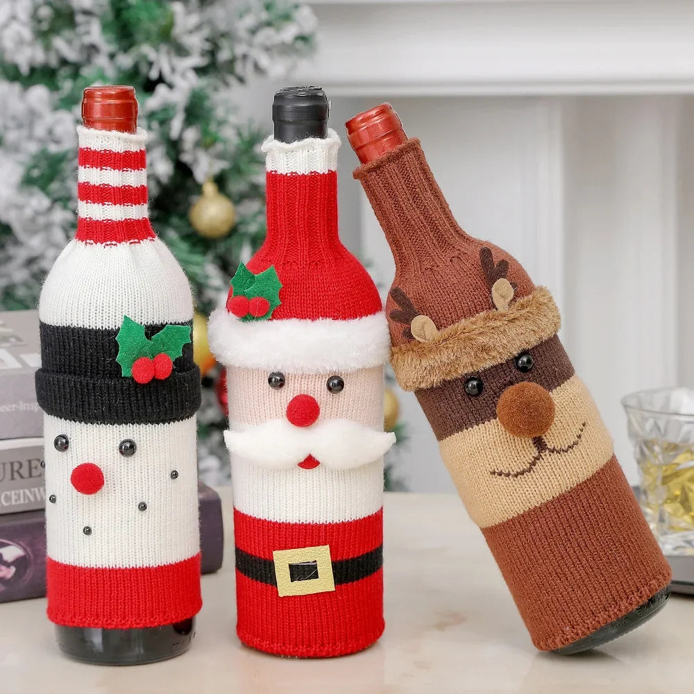 Christmas Wine Bottle Cover – Home Hearth Well