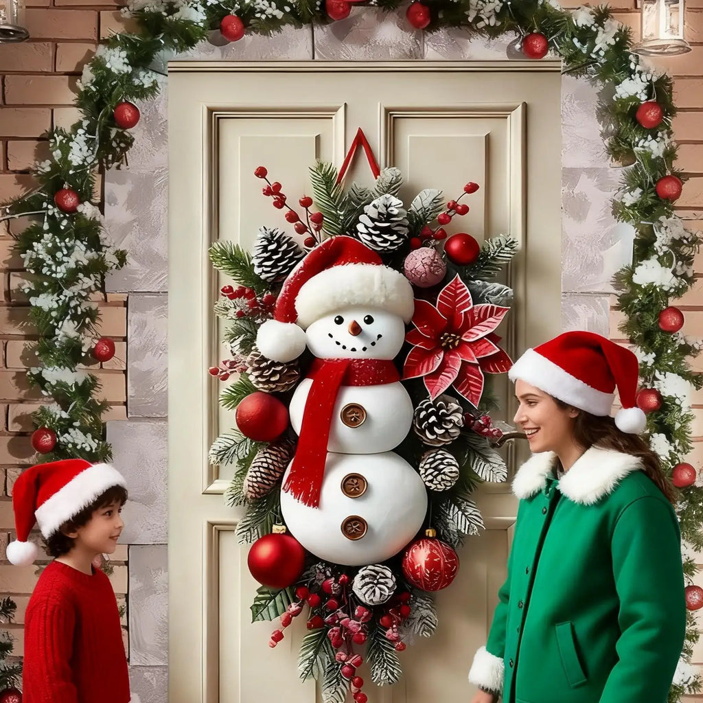 Snowman Door Wreath Banner – view 2