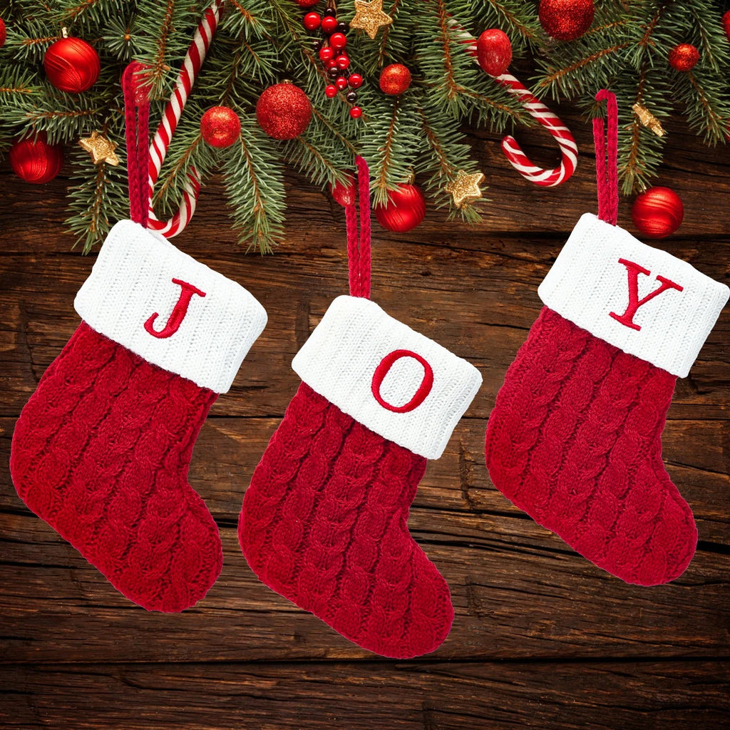 Knitted Initial Stocking Ornament – view 4