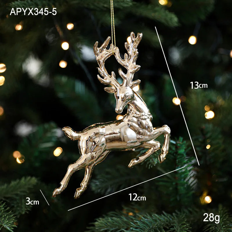 Gold Elk, Angel & Snowflake Ornaments – view 8