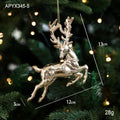 Gold Elk, Angel & Snowflake Ornaments – view 8